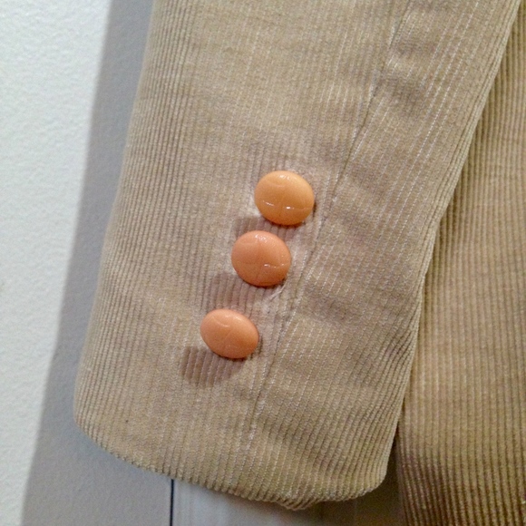 OSCAR DE LA RENTA Vintage Corduroy Jacket Size 9/10 - Picture 8 of 8